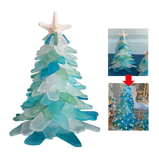 Árbol de Navidad Azul de Cristal DIY - Decoración Única y Creativa - Image 9