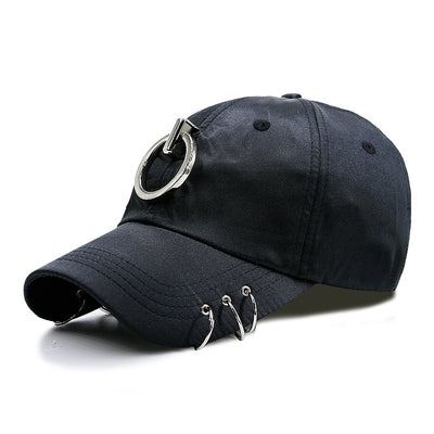 Gorra Hip Hop Coreana de Ala Plana Plateada con Personalidad - Image 12