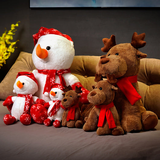 Peluche Navideño Muñeco de Nieve y Reno Ragdoll - Regalo Perfecto - Image 9