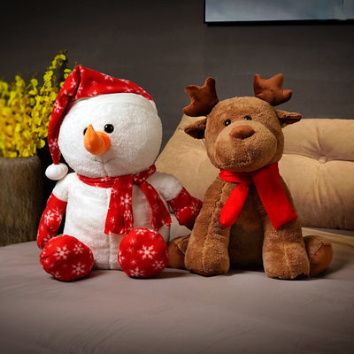 Peluche Navideño Muñeco de Nieve y Reno Ragdoll - Regalo Perfecto - Image 13