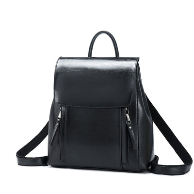 Mochila de Cuero Genuino con Acabado Encerado - Bolso Versátil para Mujer - Image 10