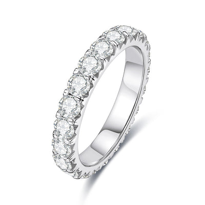 Anillo de Moissanita Plata 925 con Baño 18K - Image 13
