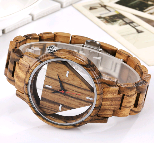 Reloj de Madera con Diseño Hueco Moderno y Elegante - Image 4