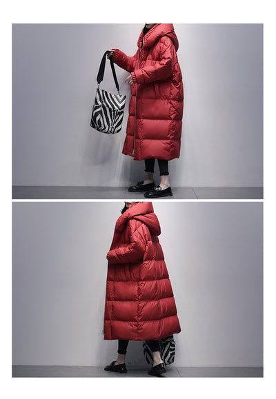 Abrigo de Plumón de Pato 90% Térmico Forrado en Polar para Invierno - Image 15