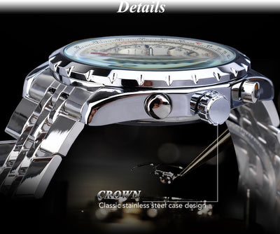 Reloj Automático de Acero Inoxidable para Hombre - Diseño Ejecutivo de Tres Cuerpos - Image 12