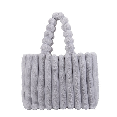Bolso de Hombro Amplio con Capacidad Grande y Diseño Moderno en Peluche - Image 18