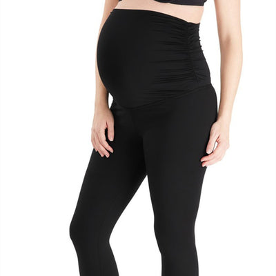 Leggins de Maternidad con Pliegues en Cintura de Algodón Colorido - Image 11