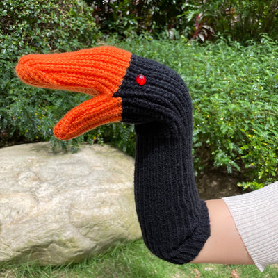 Guantes de Lana Tejida Cisne 3D con Protección Total para Invierno - Image 9