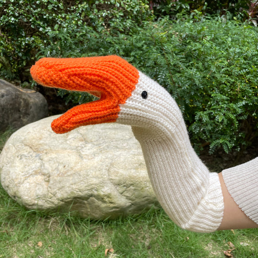 Guantes de Lana Tejida Cisne 3D con Protección Total para Invierno - Image 10