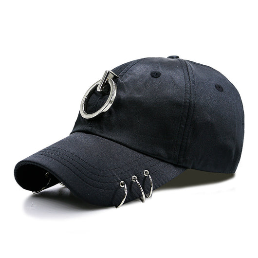 Gorra Hip Hop Coreana de Ala Plana Plateada con Personalidad - Image 19