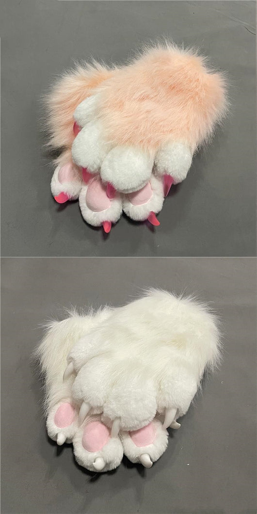Guantes Peluche Garras de Gato Coloridos y Adorables - Image 18