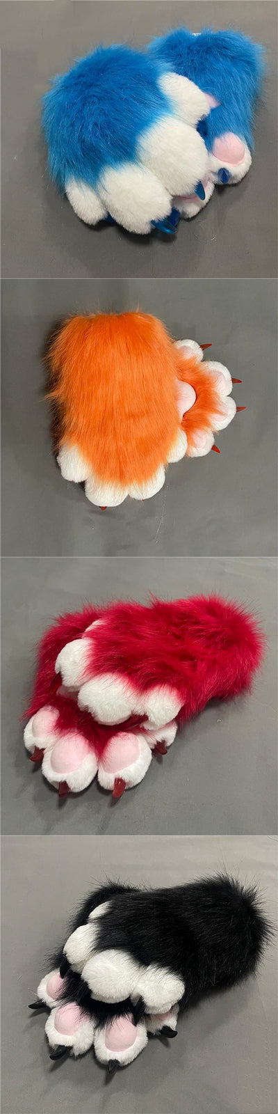 Guantes Peluche Garras de Gato Coloridos y Adorables - Image 19