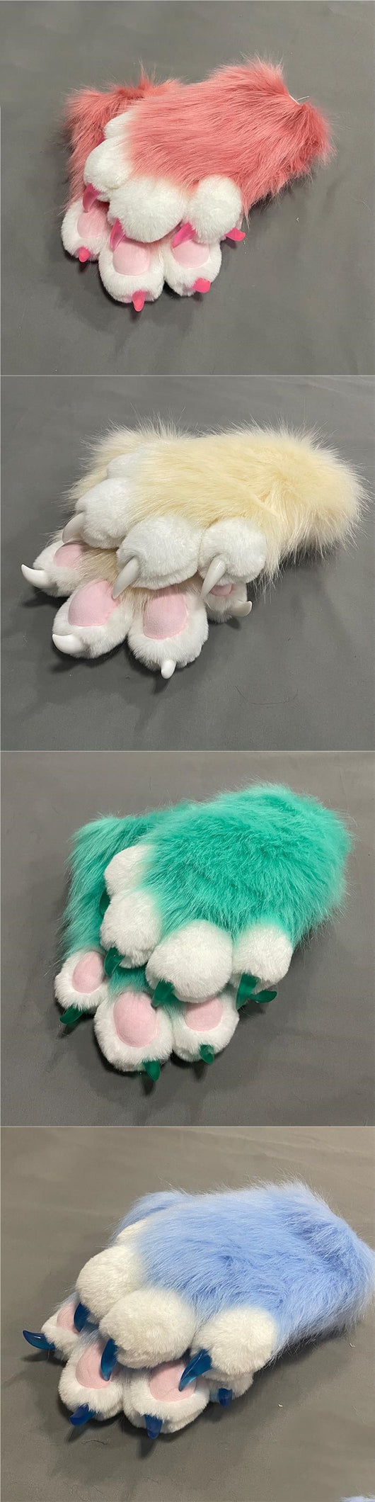 Guantes Peluche Garras de Gato Coloridos y Adorables - Image 20