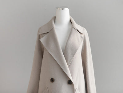 Abrigo de Cachemira con Solapa para Mujer - Image 19