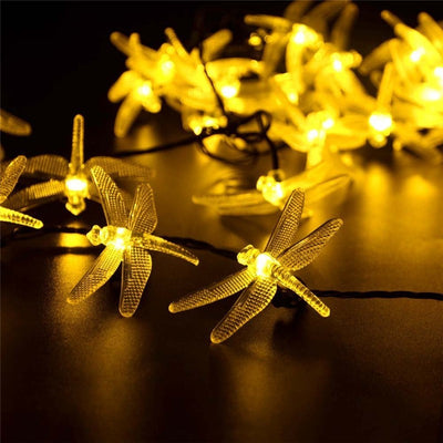 Guirnalda Solar LED Libélulas 5M - Luz Decorativa IP65 Resistente al Agua - Image 3