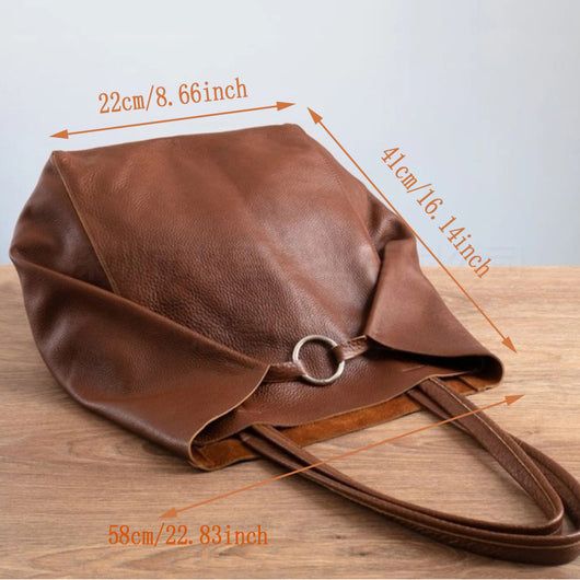 Bolso Tote de Cuero Suave con Asa al Hombro y Gran Capacidad para Mujer - Image 7
