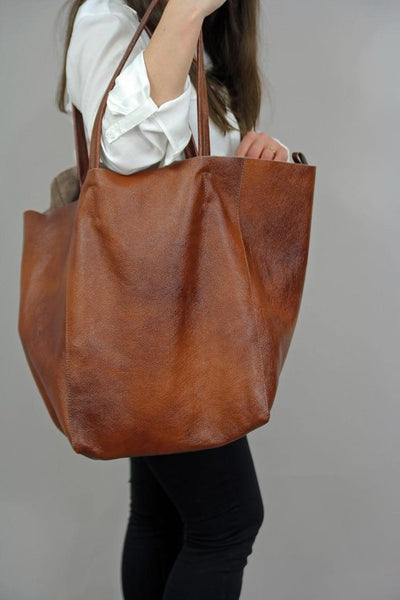 Bolso Tote de Cuero Suave con Asa al Hombro y Gran Capacidad para Mujer - Image 11