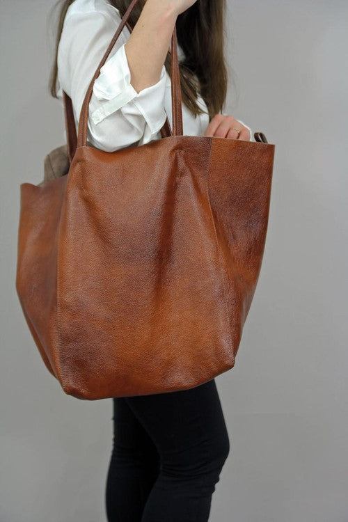 Bolso Tote de Cuero Suave con Asa al Hombro y Gran Capacidad para Mujer - Image 11