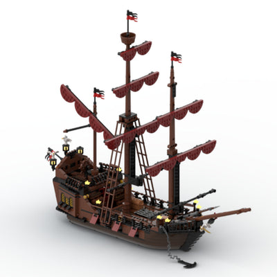 Juego de Construcción Modular Puerto Pirata con Barco y Terminal - Image 10