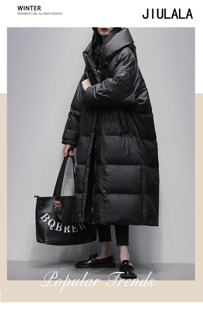 Abrigo de Plumón de Pato 90% Térmico Forrado en Polar para Invierno - Image 19
