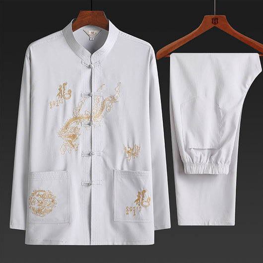 Traje Dos Piezas Primavera Otoño para Hombre Maduro - Image 14