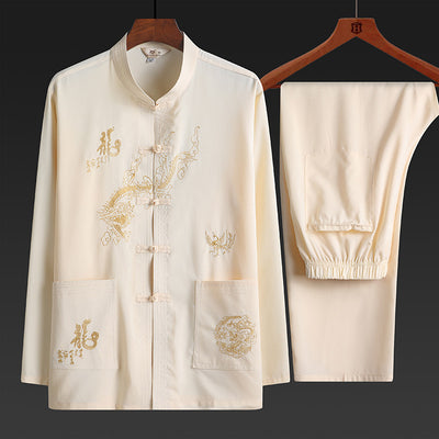 Traje Dos Piezas Primavera Otoño para Hombre Maduro - Image 15