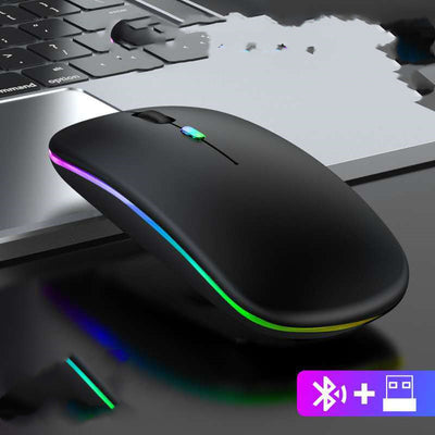 Ratón Inalámbrico Ultrafino con Iluminación LED Colorida - Image 11