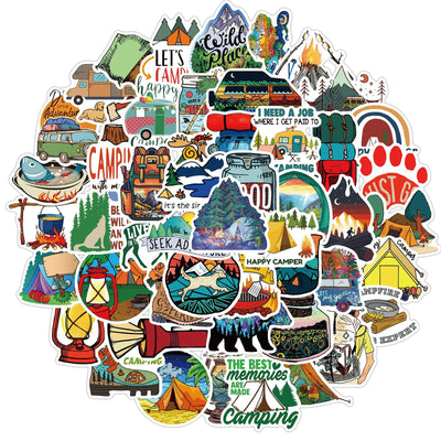 A large collection of cute cartoon animal stickers, including a monkey, pig, shark, penguin, elephant, and more, arranged in a circle. - Image 23