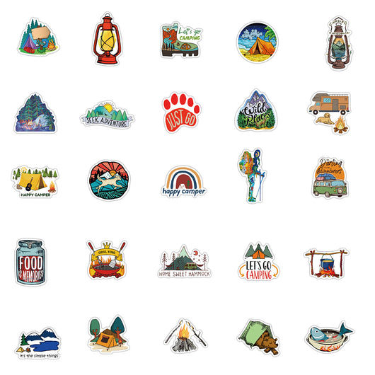 A large collection of cute cartoon animal stickers, including a monkey, pig, shark, penguin, elephant, and more, arranged in a circle. - Image 36