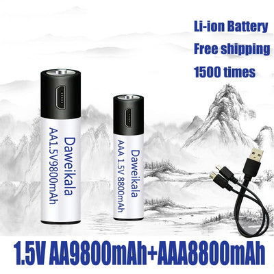 Batería Recargable USB 1.5V AA AAA de Alta Capacidad - Image 17