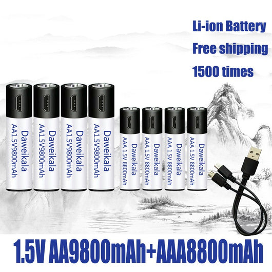Batería Recargable USB 1.5V AA AAA de Alta Capacidad - Image 19