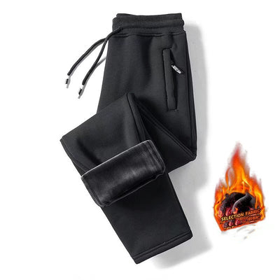 Pantalones Casuales Deportivos de Lana Cachemir Gruesa para Hombre - Image 19