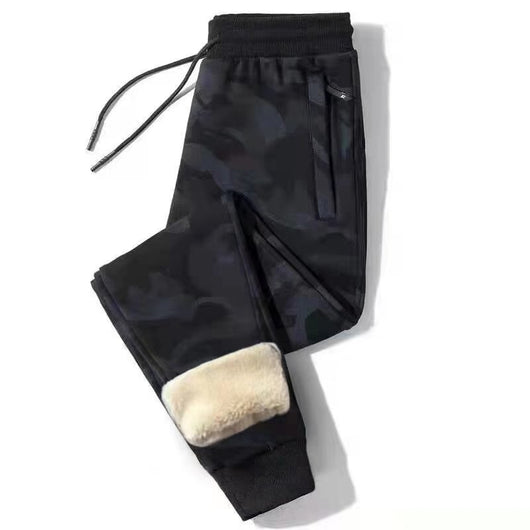 Pantalones Casuales Deportivos de Lana Cachemir Gruesa para Hombre - Image 25