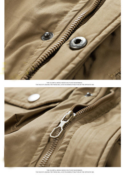 Parka de Invierno para Hombre Acolchada con Capucha y Cuello de Piel - Image 15