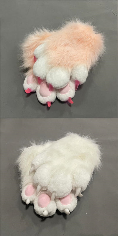 Guantes Peluche Garras de Gato Coloridos y Adorables - Image 23