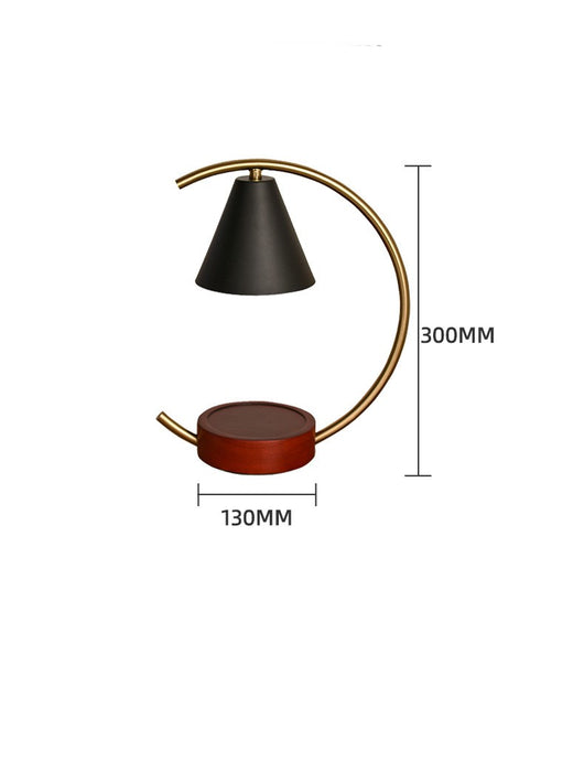 Lámpara Vela con Base de Madera para Dormitorio - Image 9