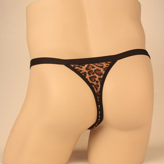 Bóxer T-back Estampado Leopardo para Hombre - Diseño Sexy - Image 5