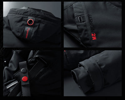 Abrigo Acolchado para Hombre Largo Térmico Grueso y Holgado - Image 13