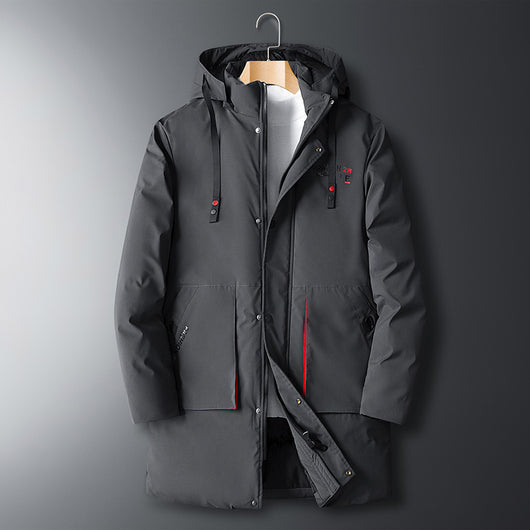 Abrigo Acolchado para Hombre Largo Térmico Grueso y Holgado - Image 15