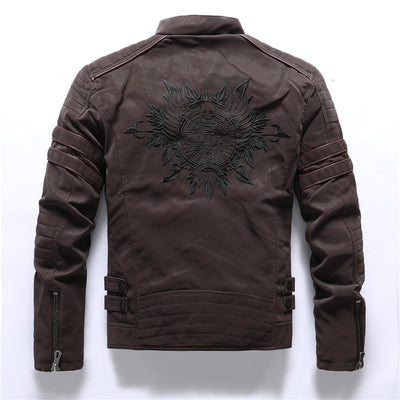 Chaqueta de Cuero Lavado para Hombre - Image 12