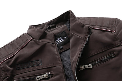 Chaqueta de Cuero Lavado para Hombre - Image 14