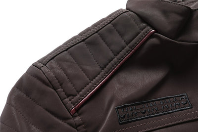 Chaqueta de Cuero Lavado para Hombre - Image 15