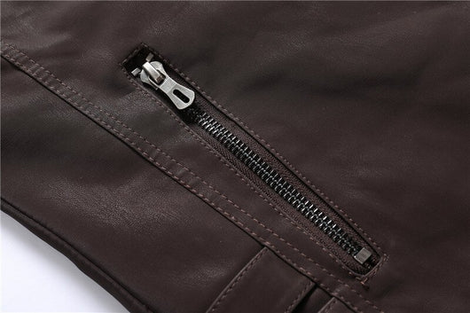 Chaqueta de Cuero Lavado para Hombre - Image 16