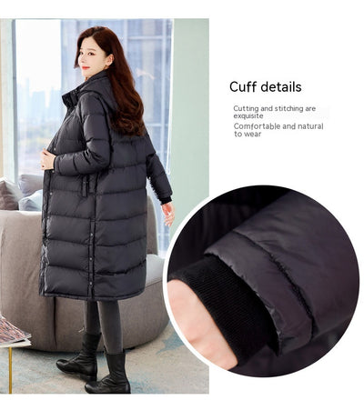 Chaqueta de Plumón de Ganso Blanco para Mujer - Image 10