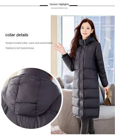 Chaqueta de Plumón de Ganso Blanco para Mujer - Image 12