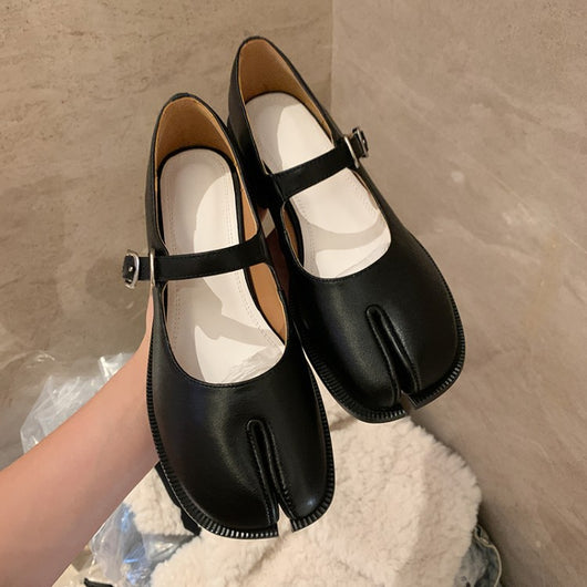Zapatos Tabi de Dedo Dividido para Mujer en Cuero Genuino - Image 20