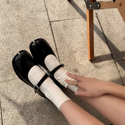 Zapatos Tabi de Dedo Dividido para Mujer en Cuero Genuino - Image 22