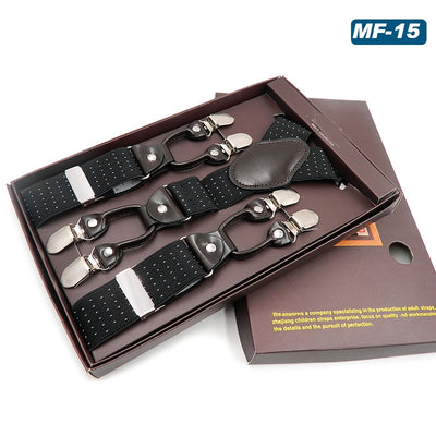 Tirantes Elásticos Multicolor con 6 Clips para Hombre - Image 8