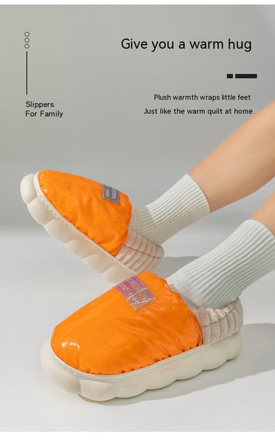 Pantuflas de Algodón Impermeables con Suela Gruesa y Talón Cubierto - Image 10