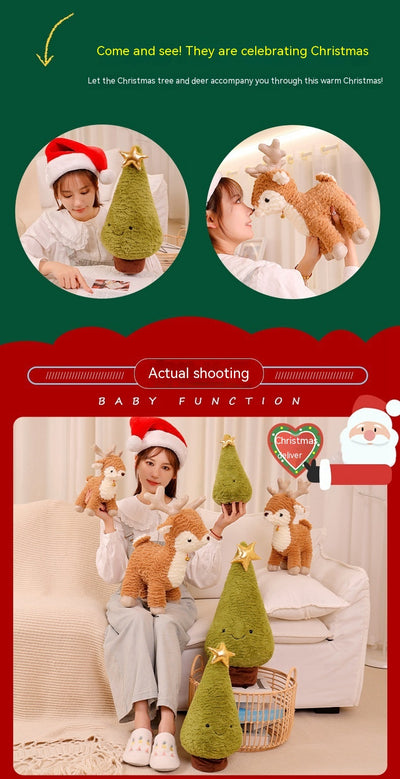 Almohada Navideña Reno Adorable para Árbol de Navidad - Image 10